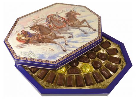 Набор конфет «Русь» Тройка шоколадное ассорти, 540 г