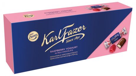 Набор конфет Fazer KarlFazer с начинкой из малинового йогурта, 200 г