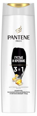 Шампунь для волос Pantene Густые и крепкие 3в1, 360 мл