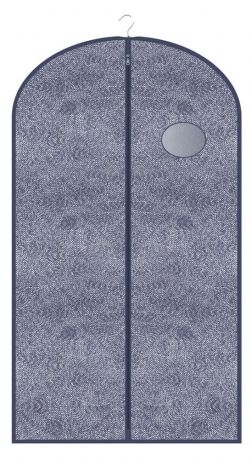Чехол для одежды Hausmann Blue line синий, 60x100 см
