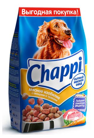 Сухой корм для собак Chappi мясное изобилие, 2,5 кг