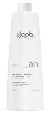 Шампунь для волос Kloob питательный для всех типов волос, 1 л
