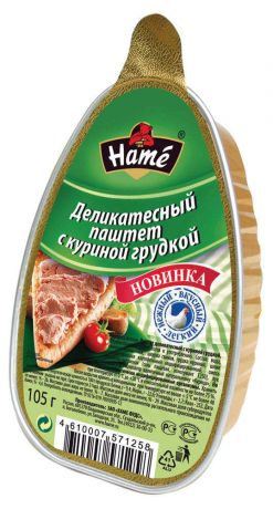 Паштет Hame деликатесный с куриной грудкой, 105 г