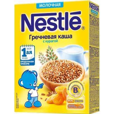 Каша молочная Nestle гречневая с курагой с 5 мес, 220 г