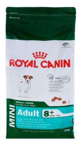 Сухой корм для собак до 10 кг старше 8 лет Royal Canin Mini Adult 8+, 2 кг