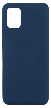 Чехол mObility для Samsung A31 soft touch синий