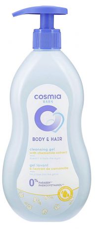 Шампунь-гель для купания Cosmia Baby Body Hair c ромашкой, 750 мл
