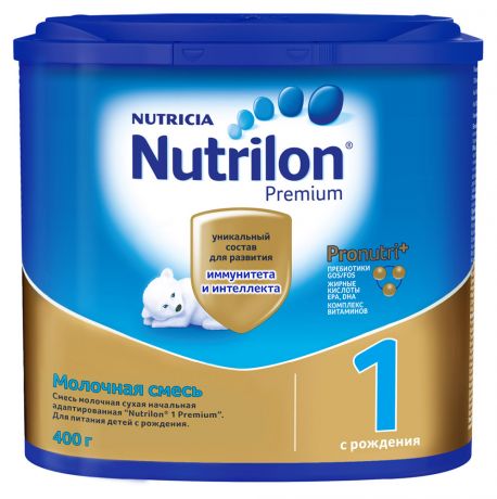 Смесь молочная Nutrilon Premium 1 с рождения, 400 г