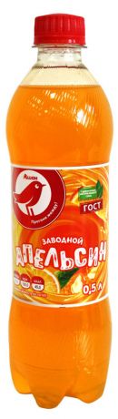 Напиток сильногазированный АШАН Оранж безалкогольный, 500 мл