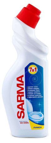 Чистящее средство для сантехники Sarma Лимон без хлора, 750 мл
