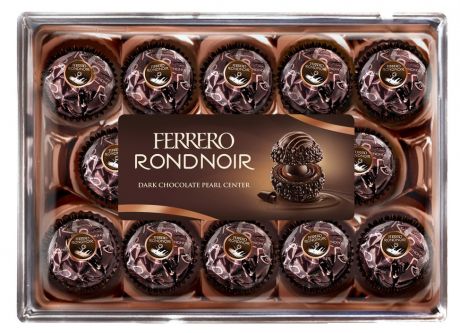 Набор конфет FERRERO RONDNOIR покрытых темным шоколадом, 138 г