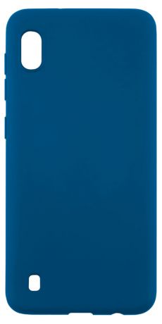 Чехол mObility для Samsung A10 soft touch синий