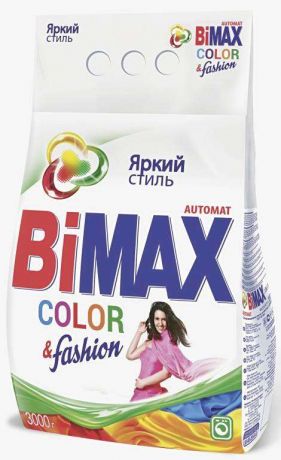 Стиральный порошок BiMax Color&Fashion автомат, 3 кг