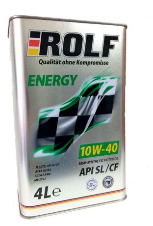 Масло моторное ROLF Energy 10W40 полусинтетическое, 4 л