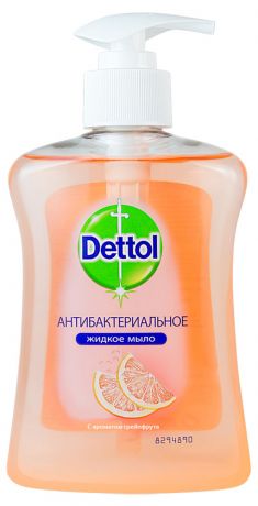 Мыло жидкое Dettol Антибактериальное с ароматом грейпфрута, 250 мл