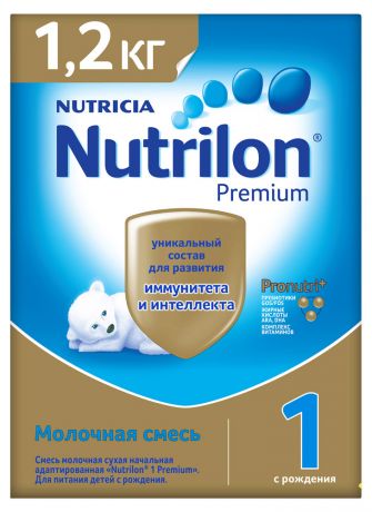 Смесь молочная Nutrilon Premium 1 с рождения, 1,2 кг