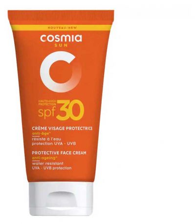 Крем солнцезащитный для лица Cosmia SPF30 антивозрастной средняя защита, 50 мл
