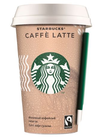 Напиток кофейный Starbucks Caffe Latte молочный ультрапастеризованный, 220 мл