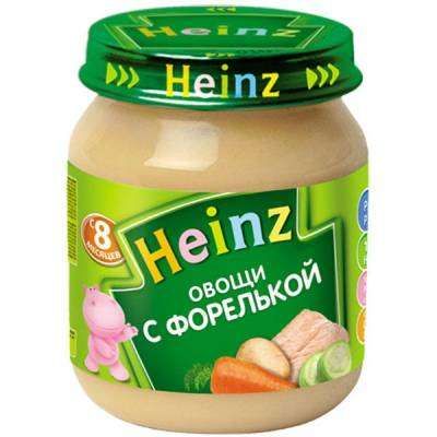 Пюре Heinz Овощи с форелькой c 8 мес, 120 г