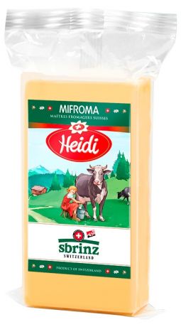 Сыр твердый Heidi Сбринц 47%, 200 г