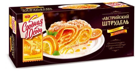 Пирог «Сдобная Особа» Австрийский штрудель лимон и апельсин, 400 г