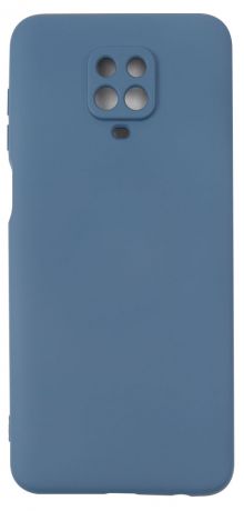 Чехол mObility для Xiaomi Redmi Note 9 Pro soft touch синий