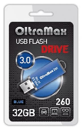 Флешка OltraMax 260 USB 3.0 32 Гб синяя