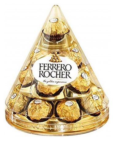 Набор конфет FERRERO ROCHER the golden experience конус, 212,5 г