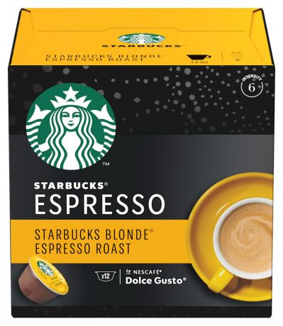 Кофе в капсулах Starbucks Blonde Espresso Roast, 12 шт