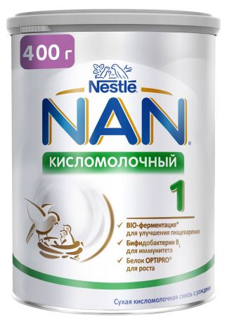 Смесь кисломолочная NAN 1 для улучшения пищеварения с рождения, 400 г