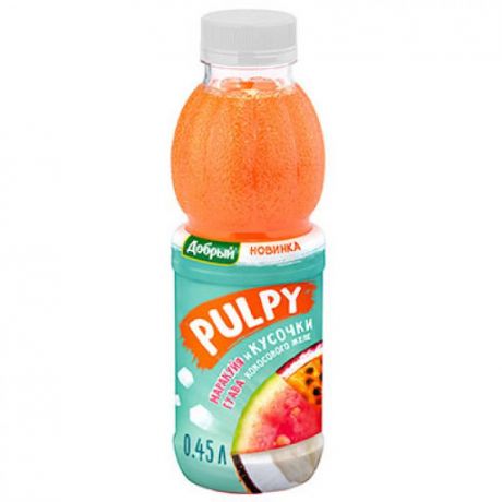 Напиток Pulpy Добрый с маракуйей гуавой и кокосом, 450 мл