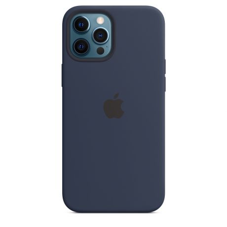 Клип-кейс Apple Silicone Case with MagSafe для iPhone 12 Pro Max (темный ультрамарин)