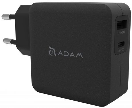 Сетевое зарядное устройство ADAM Elements OMNIA F2 (черный)