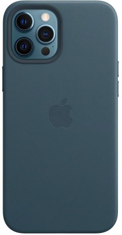 Клип-кейс Apple Leather Case with MagSafe для iPhone 12 Pro Max (балтийский синий)