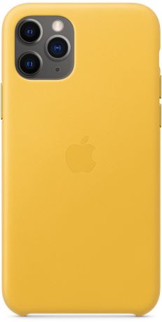 Клип-кейс Apple Leather для iPhone 11 Pro (лимонный сироп)