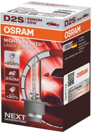 OSRAM D2S 85V-35W (P32d-2) 4500K Xenarc Night Breaker Laser 1шт