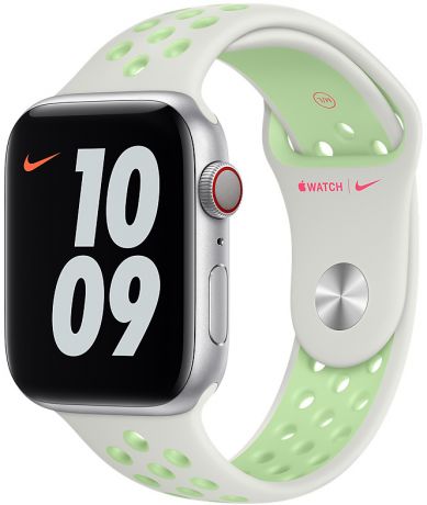 Ремешок Apple Nike Sport Band для Apple Watch 40мм (бело-зеленый)