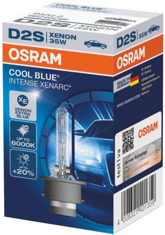 OSRAM D2S 85V-35W (P32d-2) 5500K Xenarc Cool Blue Intense 1шт