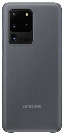 Клип-кейс Samsung Clear View для Samsung Galaxy S20 ultra (серый)