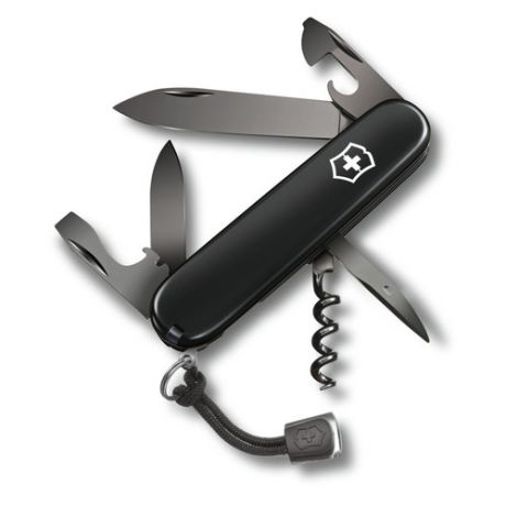 Складной нож VICTORINOX Spartan Onyx Black, 12 функций, 91мм, черный