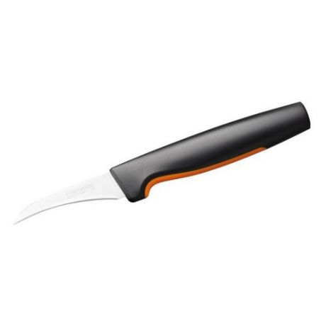 Нож кухонный Fiskars 1057545 стальной разделочный для чистки овощей и фруктов лезв.70мм прямая заточ