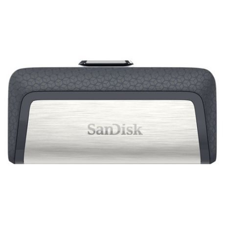 Флешка USB SANDISK Ultra Dual 128ГБ, USB3.0, серый и узор [sdddc2-128g-g46]