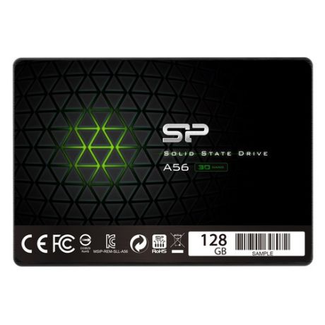 SSD накопитель SILICON POWER Ace A56 SP128GBSS3A56B25 128ГБ, 2.5", SATA III
