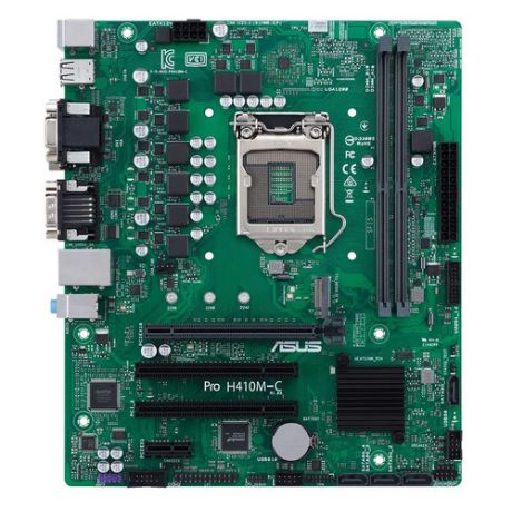 Материнская плата ASUS PRO H410M-C/CSM, LGA 1200, Intel H410, mATX, Ret