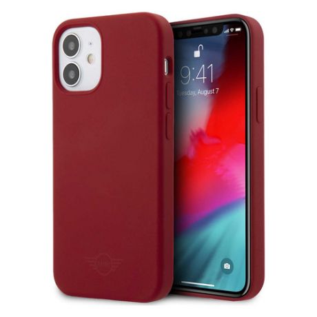 Чехол (клип-кейс) Mini silicone, для Apple iPhone 12 mini, красный [mihcp12ssltre]