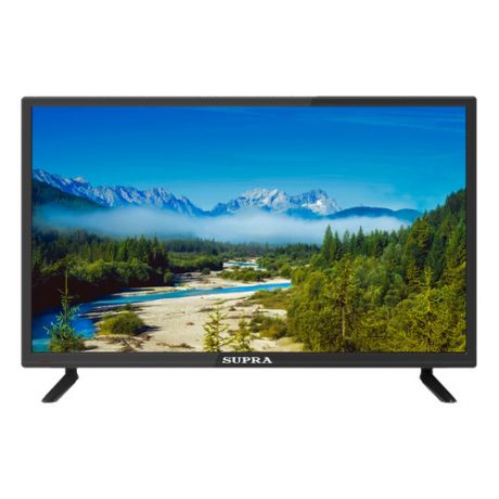 Телевизор LED Supra 23.6" STV-LC24ST0045W Smart черный/HD READY/DVB-T/50Hz/DVB-T2/DVB-C/USB/WiFi (RU