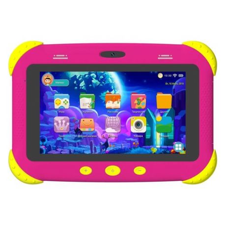 Детский планшет DIGMA CITI Kids, 2GB, 32GB, 3G, Android 9.0 розовый [cs7216mg]