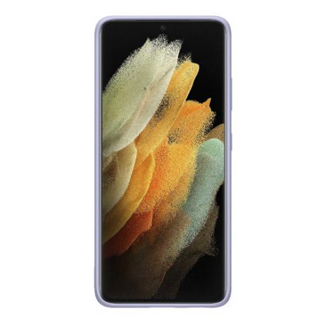 Чехол (клип-кейс) SAMSUNG Silicone Cover, для Samsung Galaxy S21 Ultra, фиолетовый [ef-pg998tvegru]