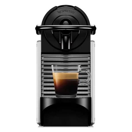 Капсульная кофеварка DELONGHI Nespresso Pixie EN124.S, 1260Вт, цвет: серебристый [0132191837]