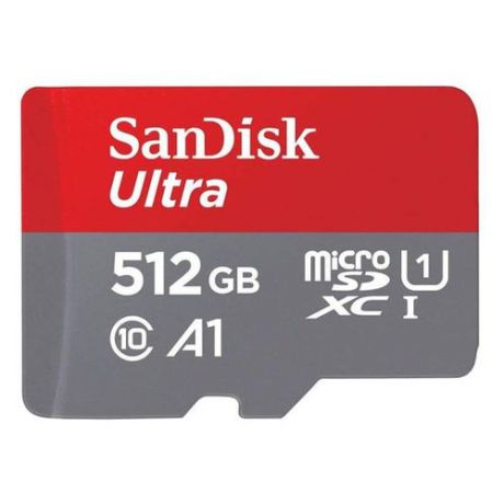 Карта памяти microSDXC UHS-I U1 SANDISK Ultra 512 ГБ, 100 МБ/с, Class 10, SDSQUA4-512G-GN6MA, 1 шт.
